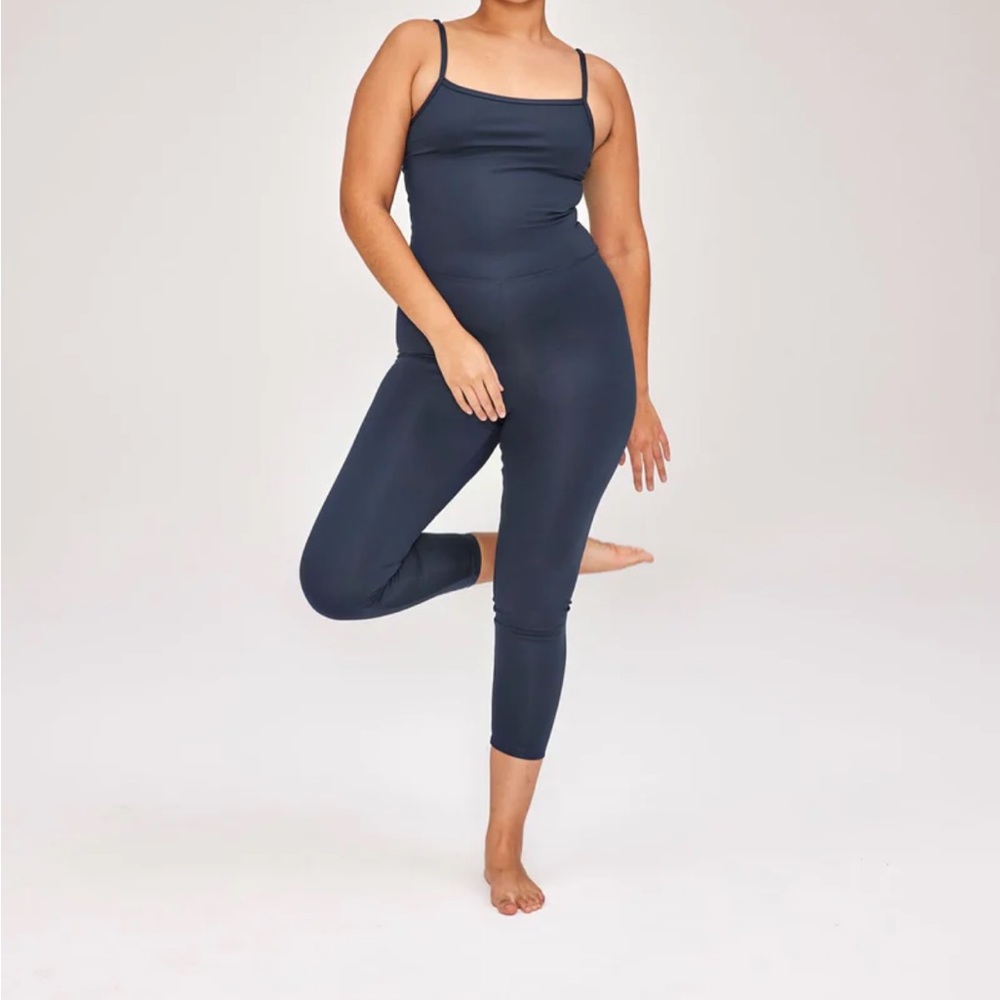 Girlfriend Collective Cami Unitard in Midnight